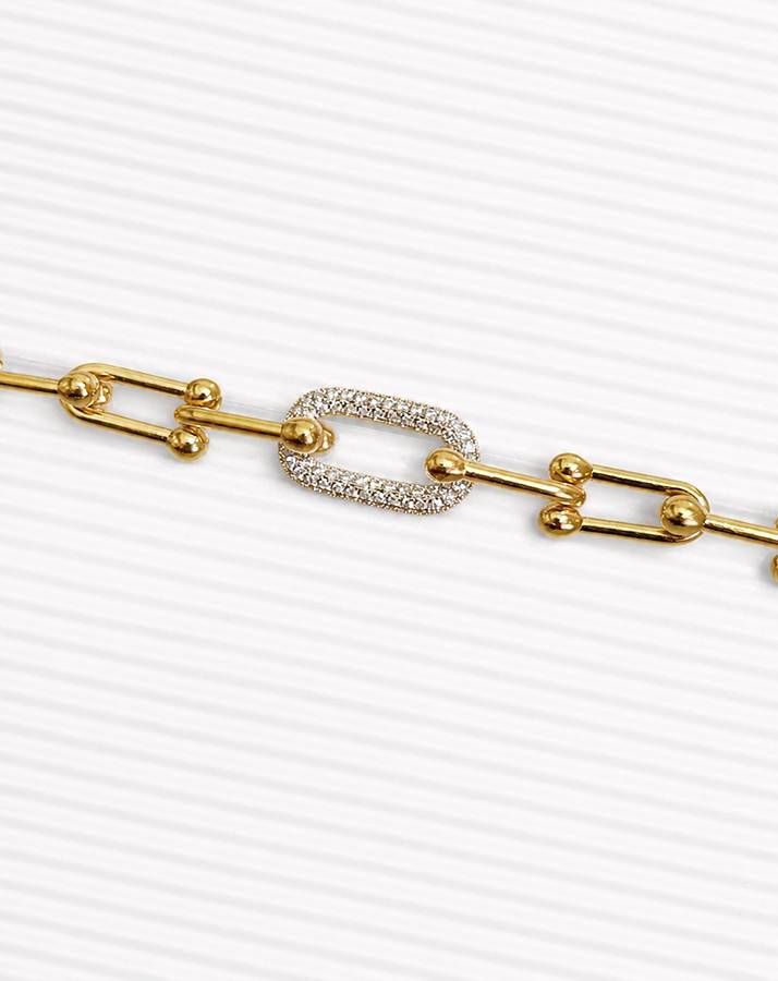 Oval Gold Bracelet