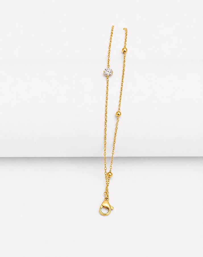 DAINTY DUAL LAYER SOLITAIRE BRACELET