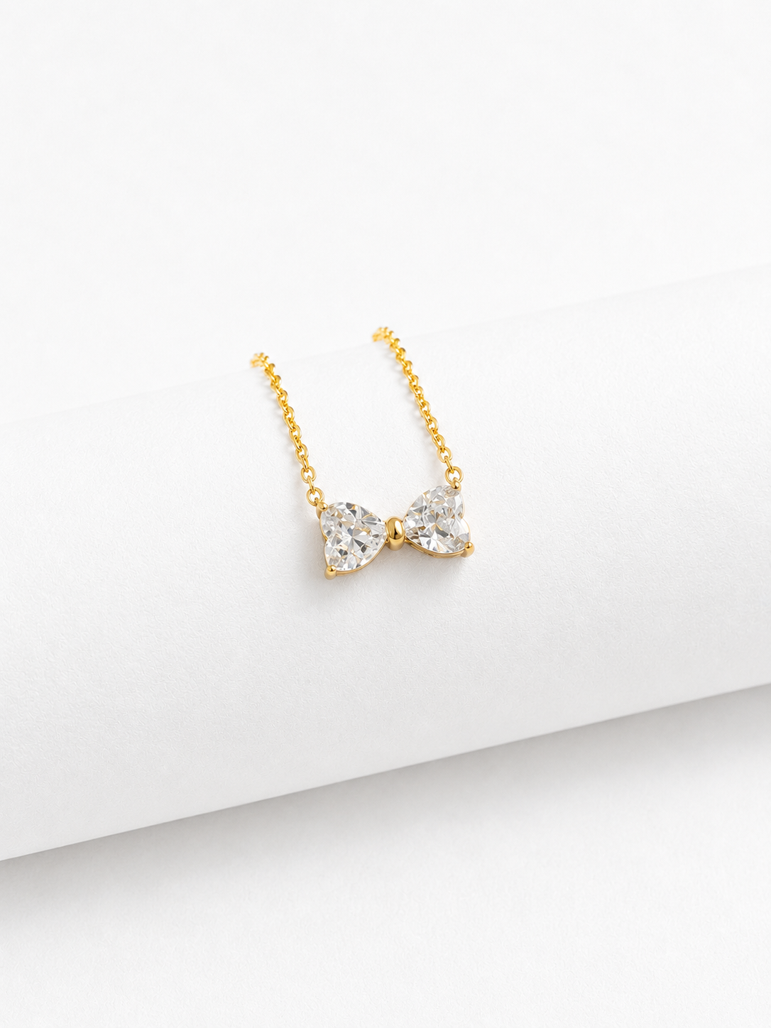 Cz Bow Necklace