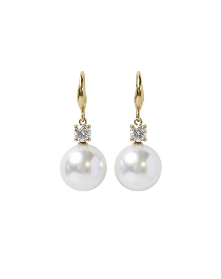 CZ PEARL DANGLES