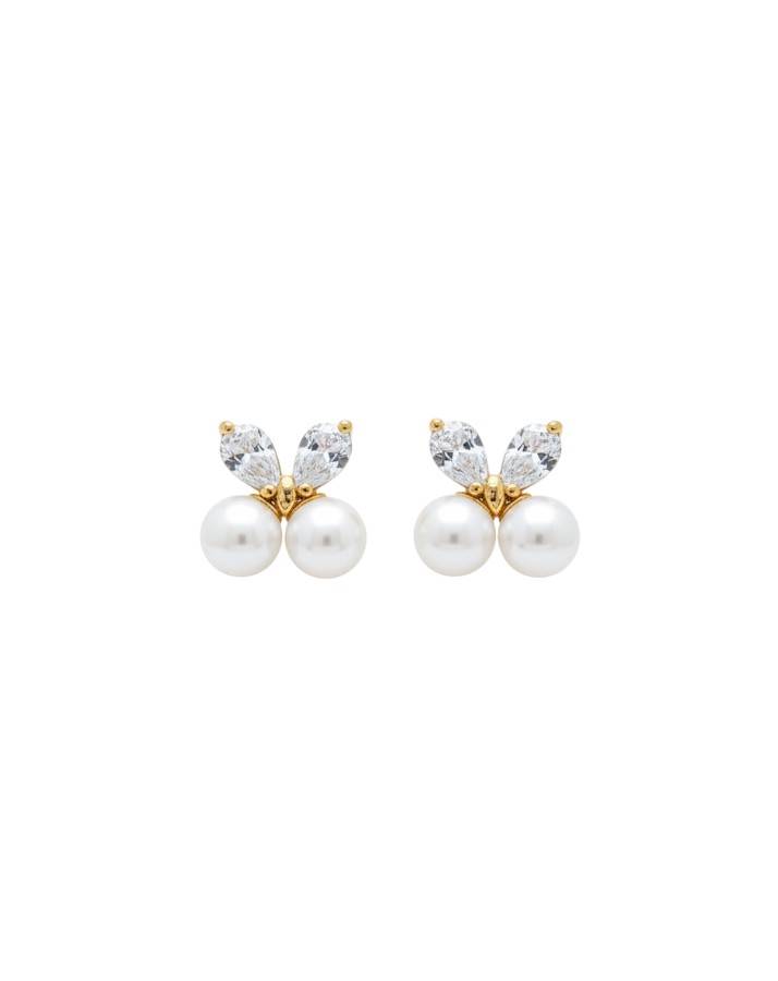 PEARL BUTTERFLY STUDS